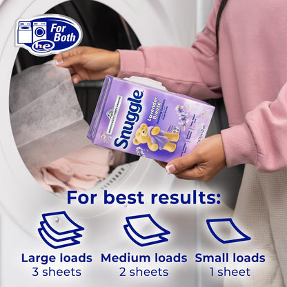 Snuggle Lavender Breeze Dryer Sheets 230 Ct, Soothing Comfort for Personal Care Routine, Reduces Static and Wrinkles