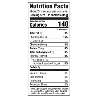 soft and chewy baked texture distinct from the original crunchy chips ahoy! line