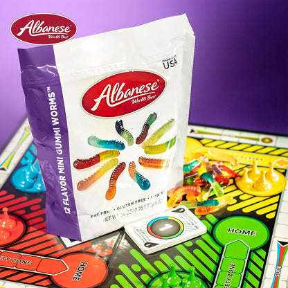 soft and chewy gummi worm texture
