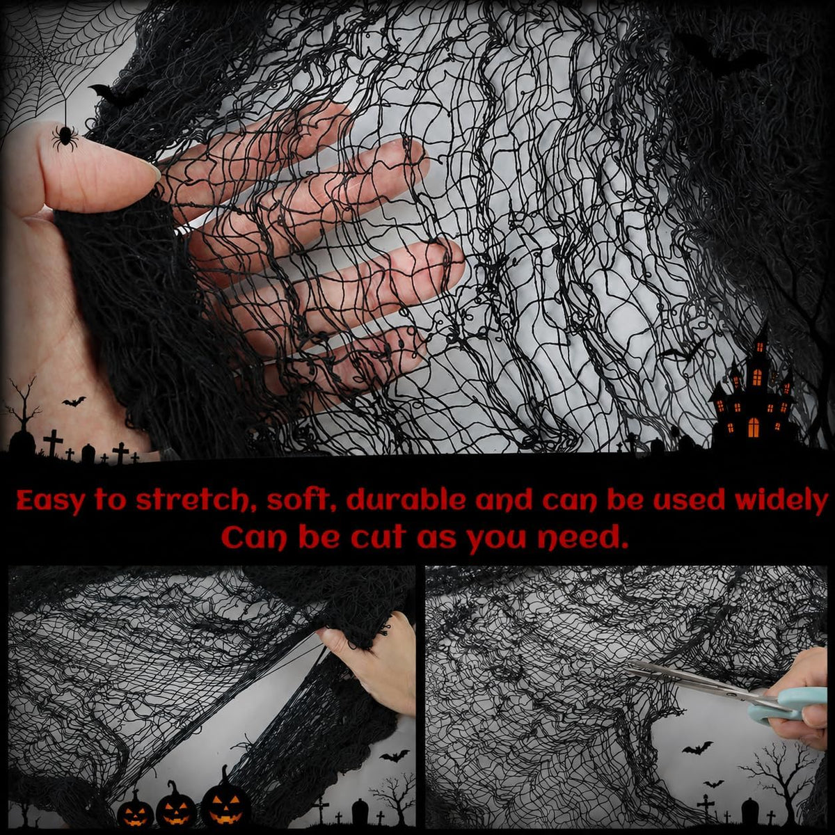 soft and stretchy gauze material for creative manipulation