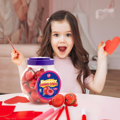 soft chewy candy consistency with bold strawberry flavor