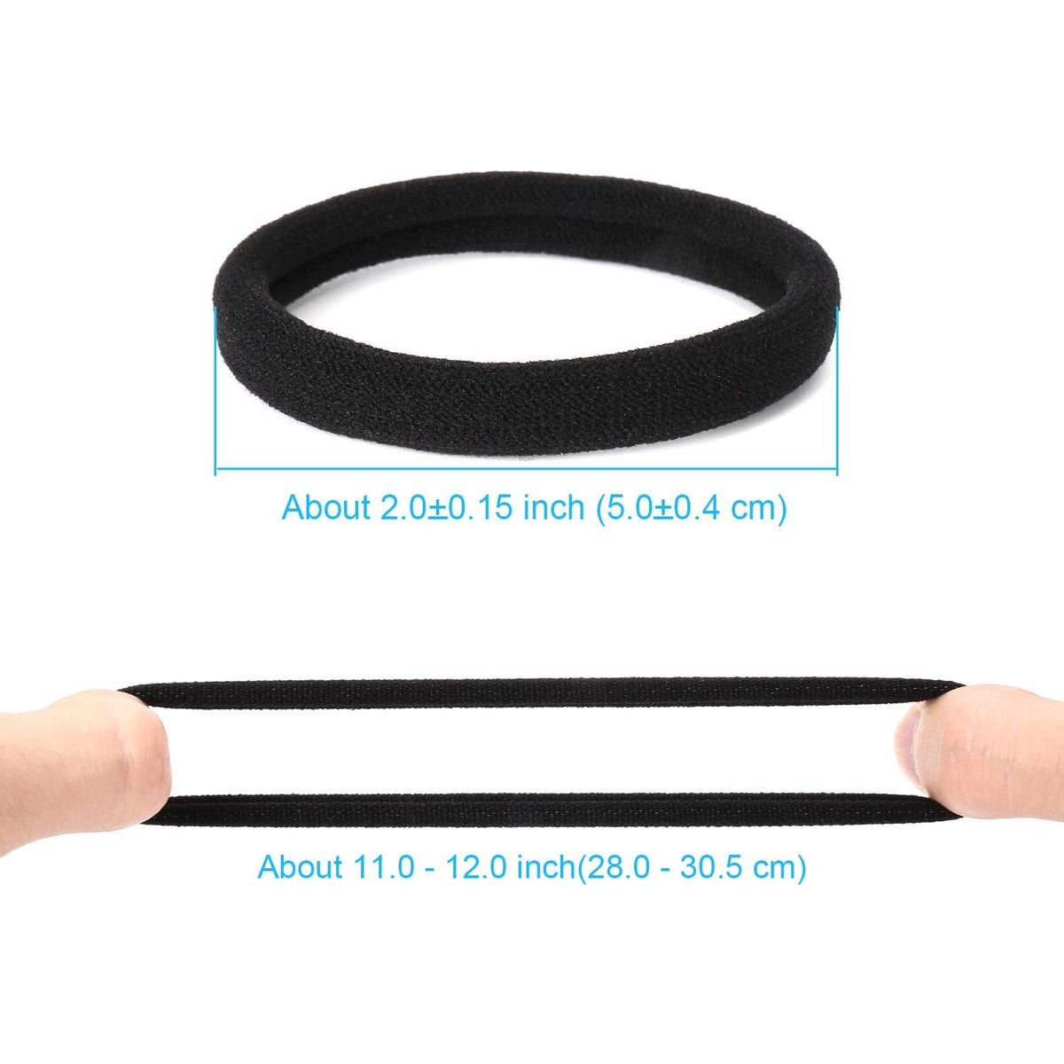 soft cotton outer material for gentle contact with hair strands