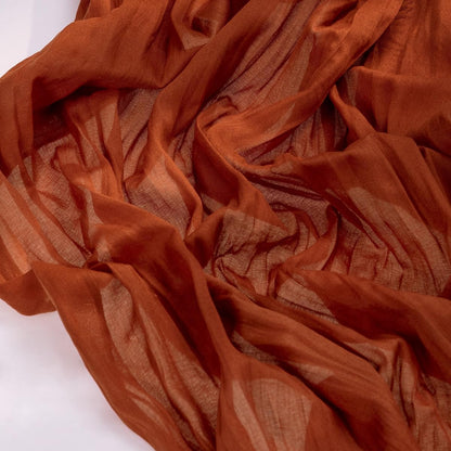 soft, gauzy, wrinkled texture intentionally built into the design (no ironing required)