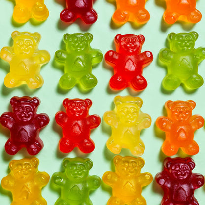 soft, juicy gummy bear texture