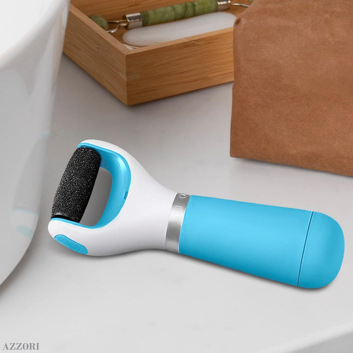 Soft-Layers Pedicure Foot Care Kit – Valentine's Day Gift for Her, Portable Callus Remover with Replaceable Roller Head
