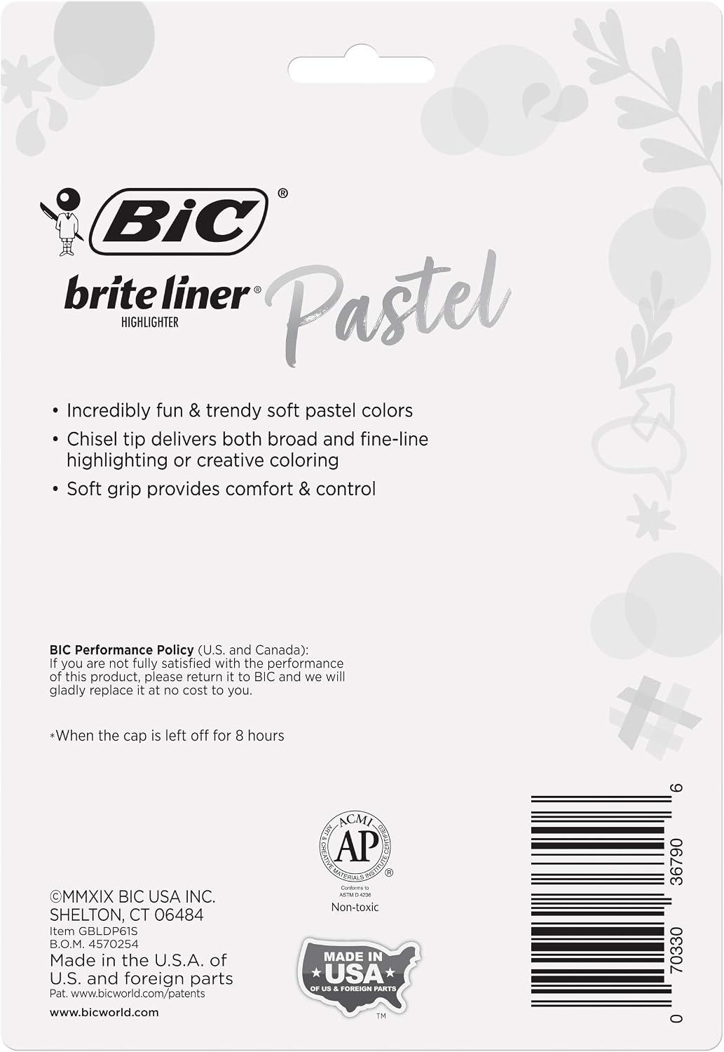 soft ribbed comfort grip on a thin barrel for control and reduced fatigue
