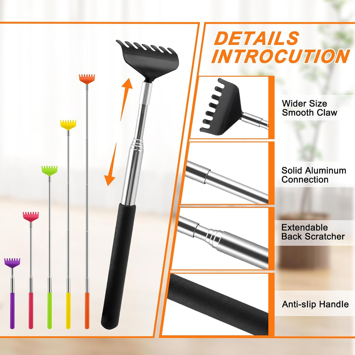 soft rubber ergonomic handle for comfortable grip