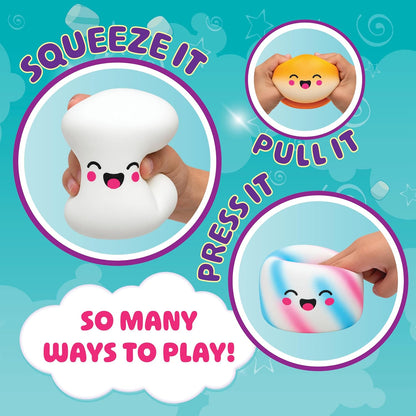 soft silicone material with cheerful facial expressions