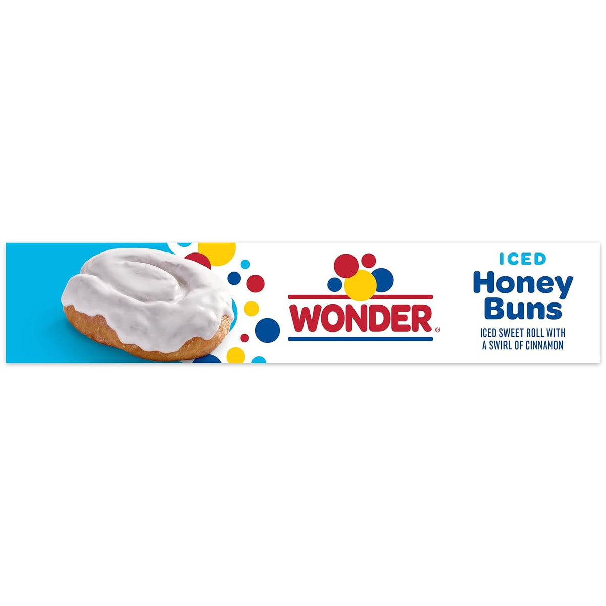 Wonder Iced Honey Buns for After-School Snacks, Individually Wrapped Iced Pastries for Kids