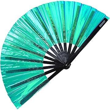 SoJourner Folding Rave Fan – Designer Conversation Piece for Boho Living Rooms and Eclectic Home Decor Setups