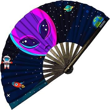 SoJourner Folding Rave Fan – Designer Conversation Piece for Boho Living Rooms and Eclectic Home Decor Setups