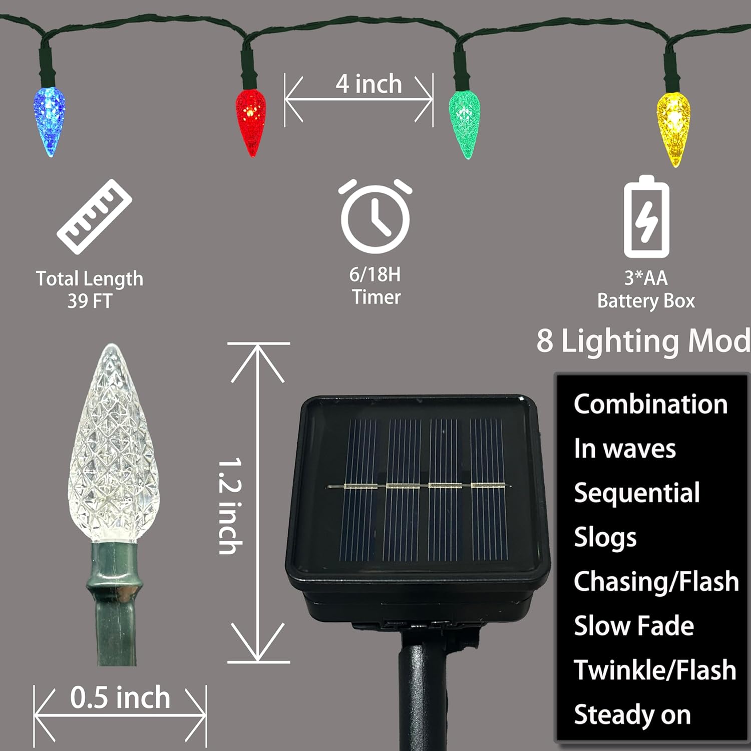 solar-powered operation with no batteries, outlets, or extension cords required