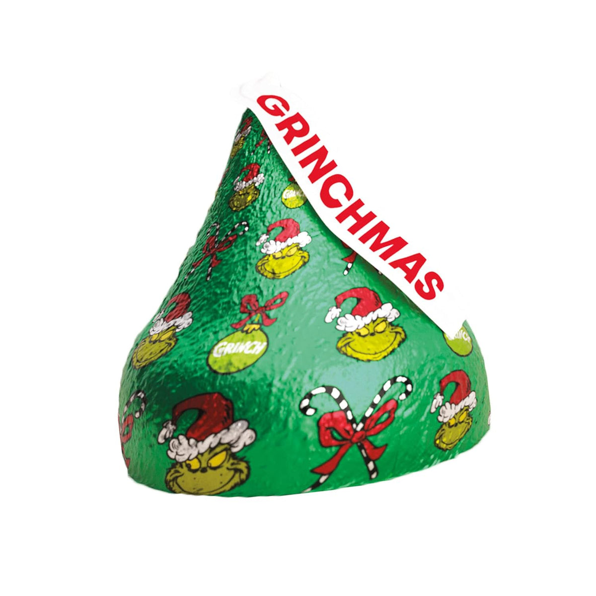 HERSHEY'S KISSES Grinch Milk Chocolate Christmas Candy, Effortless Treat for Clean Place Settings