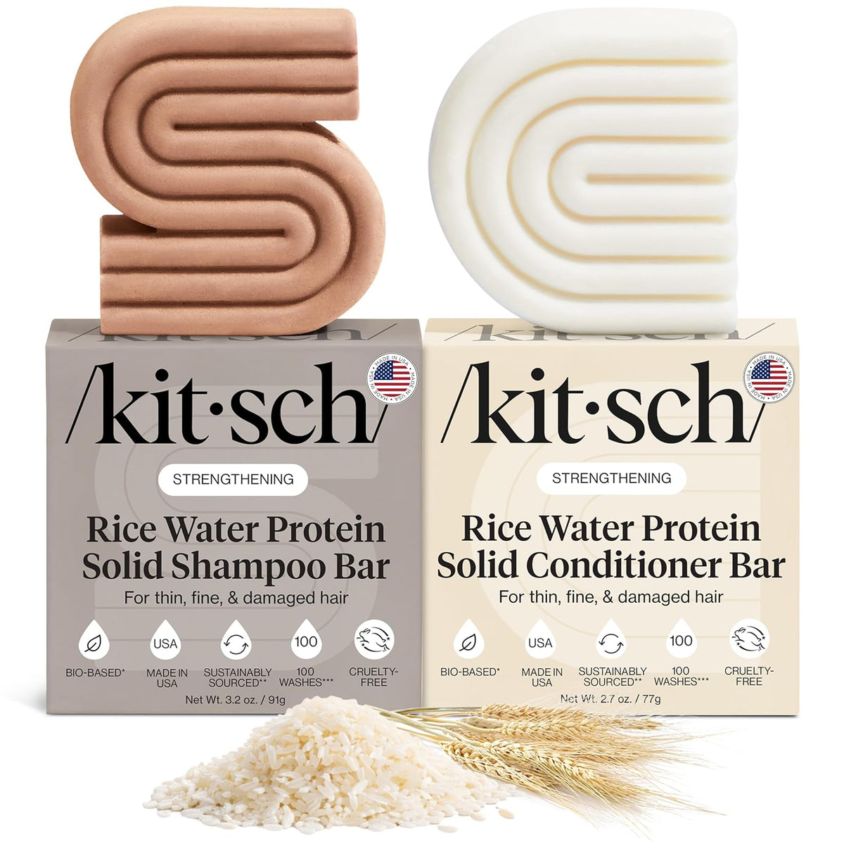 solid shampoo and conditioner bar duo in bar soap form
