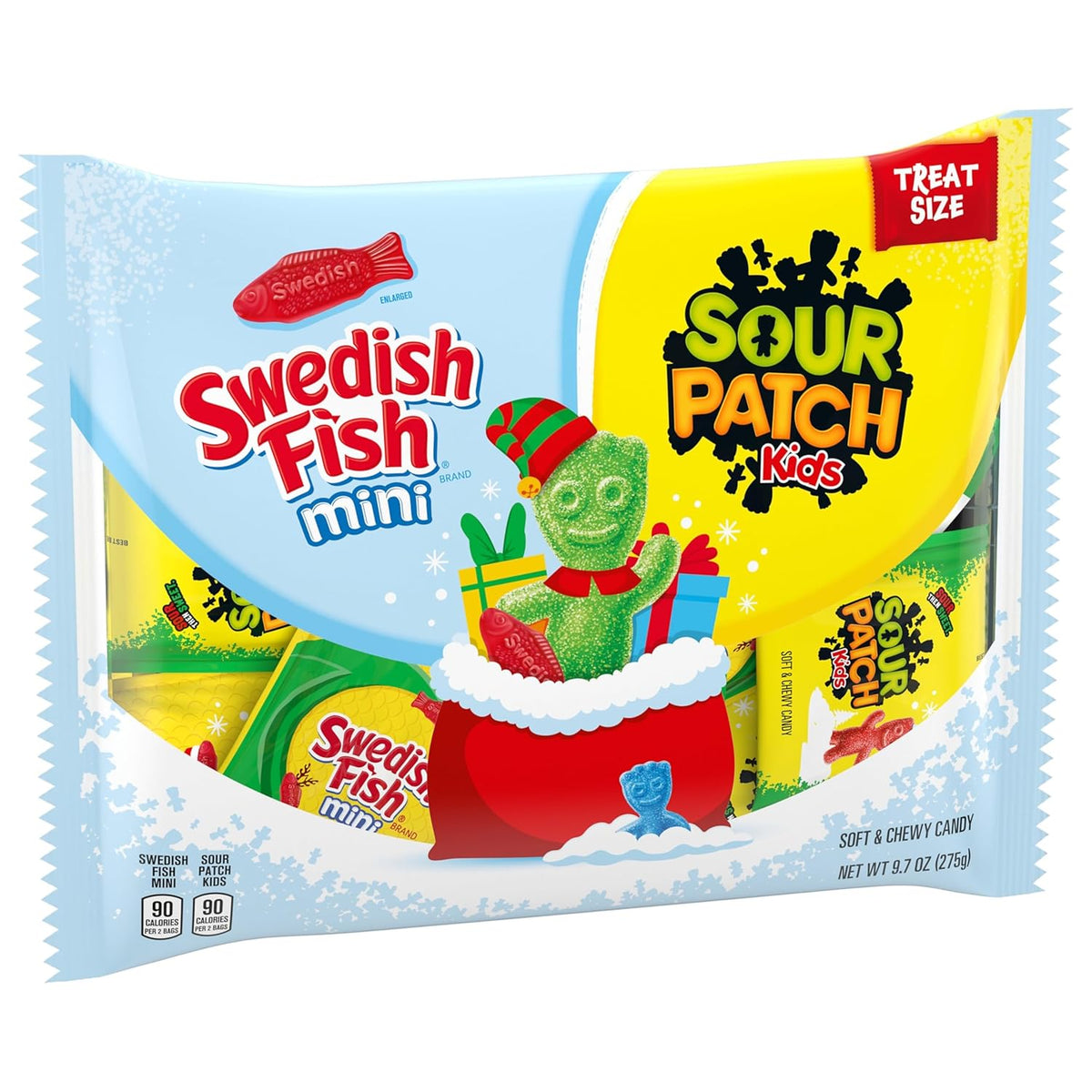 SOUR PATCH KIDS and SWEDISH FISH Mini Candy Variety Pack – Workplace Halloween Candy Bowl and Coworker Pick-Me-Up, 22 Snack Packs