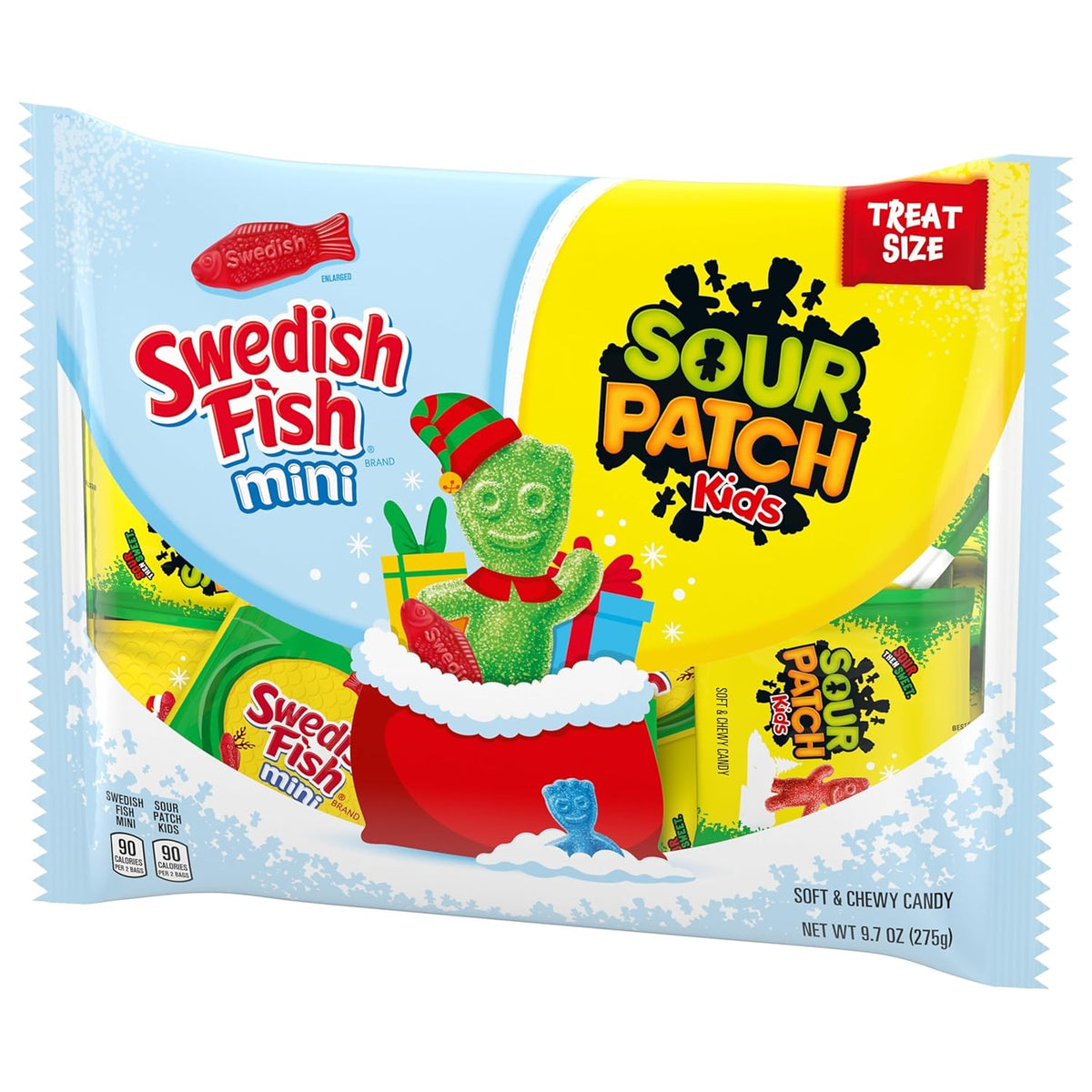 SOUR PATCH KIDS and SWEDISH FISH Mini Candy Variety Pack – Workplace Halloween Candy Bowl and Coworker Pick-Me-Up, 22 Snack Packs