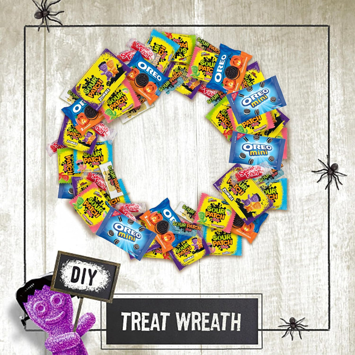 SOUR PATCH KIDS Original & Watermelon Bulk Candy - Clean Pre-Wrapped Bags for an Uncluttered Halloween Candy Bowl