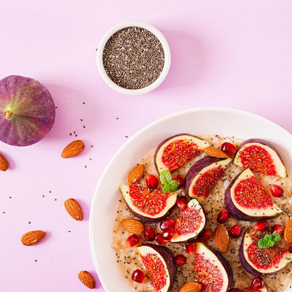 source of omega-3, omega-6, fiber, protein, calcium, and iron