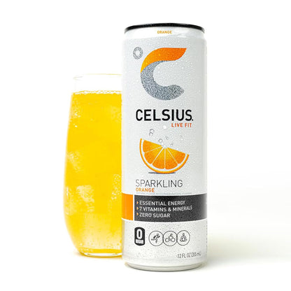 sparkling format in two flavor variants (orange and berry)