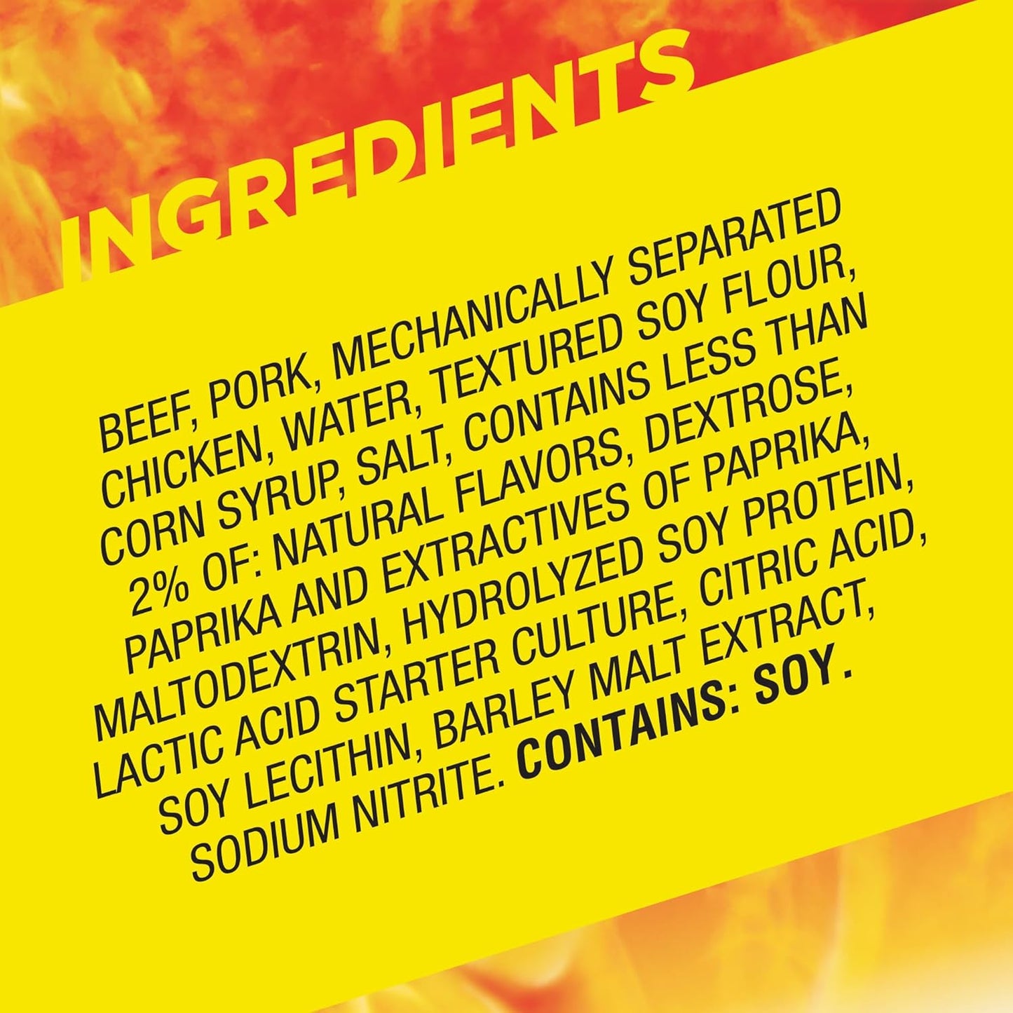 spicy flavor made from a blend of beef, pork, and chicken