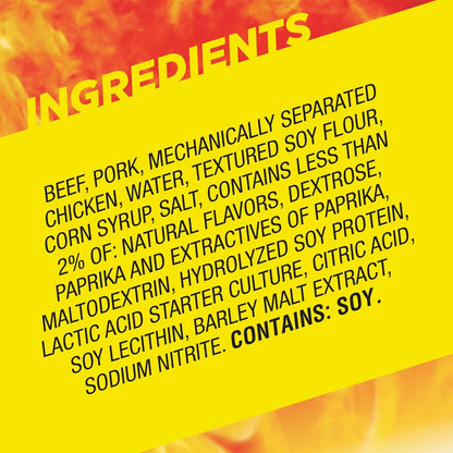 spicy flavor made from a blend of beef, pork, and chicken