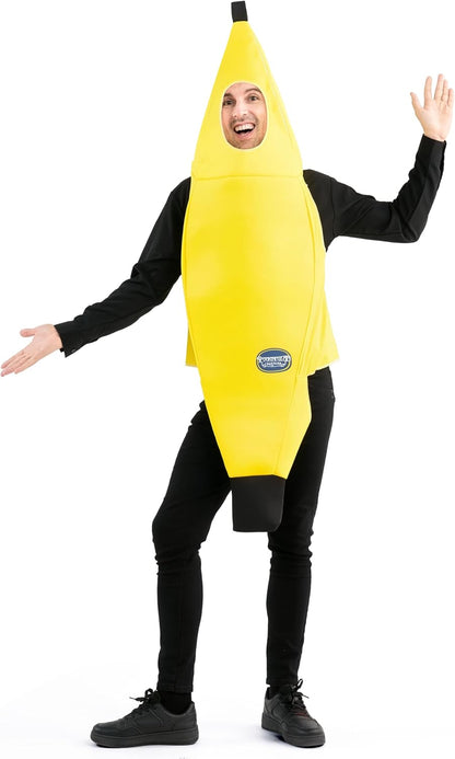 Spooktacular Creations Banana Costume Deluxe Set – Safe and Comfortable Adult Outfit for School Halloween Events