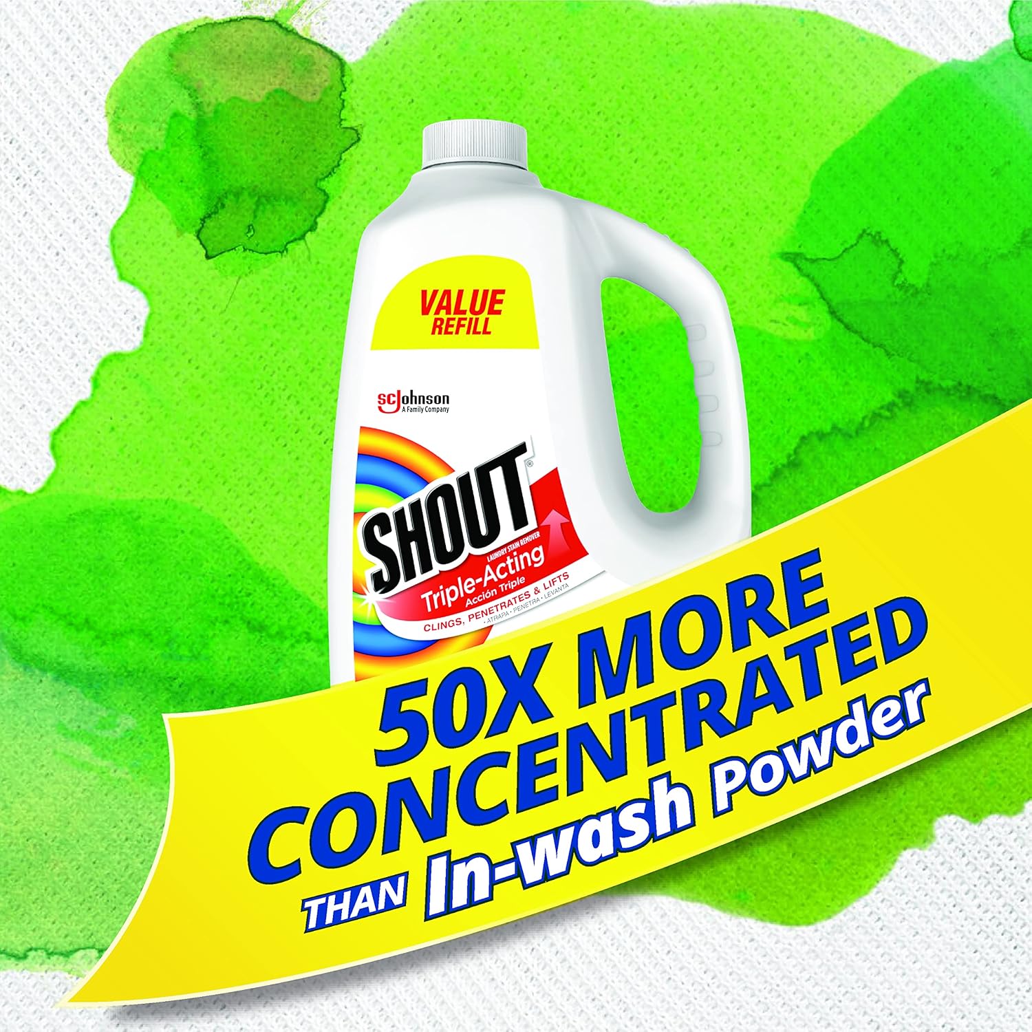 spray-rub-wash application method that allows delayed laundering up to one week