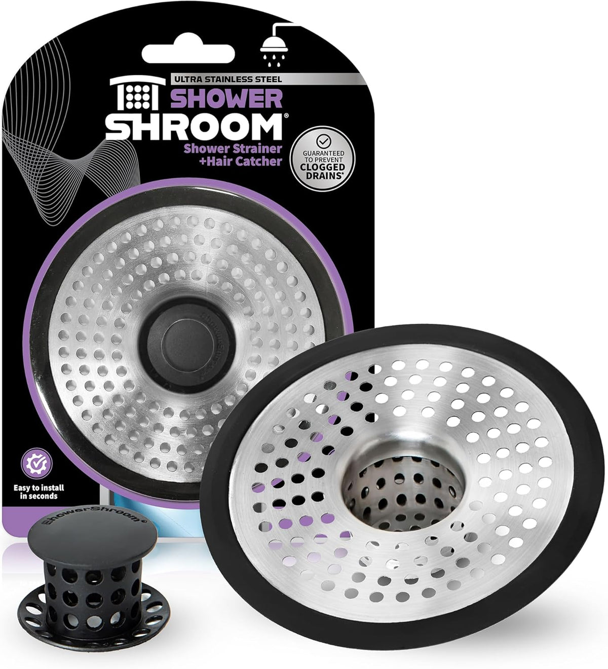 stainless steel construction with durable anti-clogging design