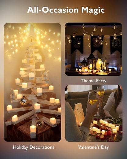 standard 1.5" diameter x 1.3" height fitting most tea light and votive holders