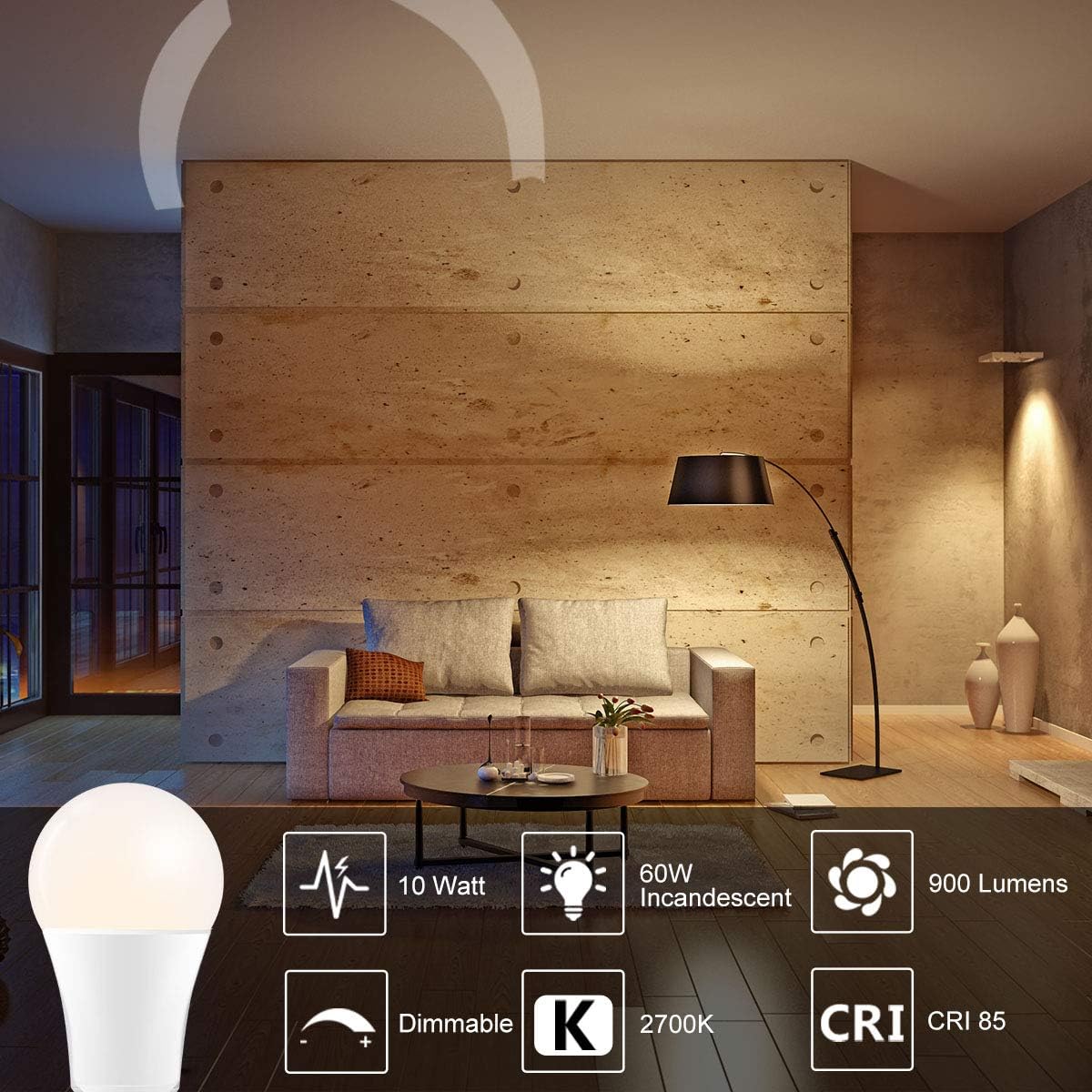 ILC Color Changing LED Bulb – Valentine Day Gift for Couples, Romantic Mood Setting Memory Preset Bulb