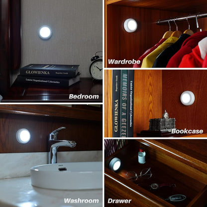 STAR-SPANGLED Motion Sensor Puck Lights – Shock-Free Nursery Night Lights for Late Diaper Changes