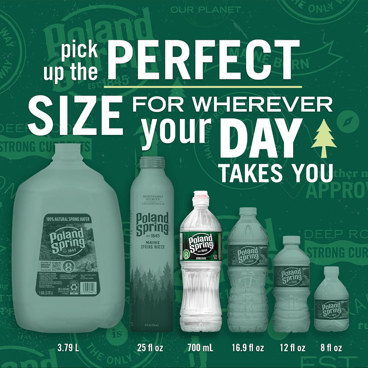 still (non-carbonated) spring water with 365-day shelf life