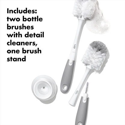 stored detail cleaner in handle for tight spaces like nipples and valves