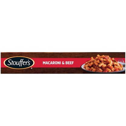 Stouffer's Macaroni and Beef Single Serve Frozen Pasta Nourishing Microwave Dinner for Self-Care Nights In
