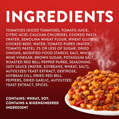 Stouffer's Macaroni and Beef Single Serve Frozen Pasta Nourishing Microwave Dinner for Self-Care Nights In