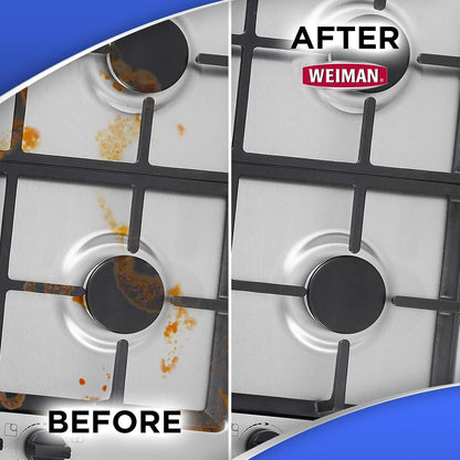 streak-free finishing action on glass and ceramic cookware including pyrex