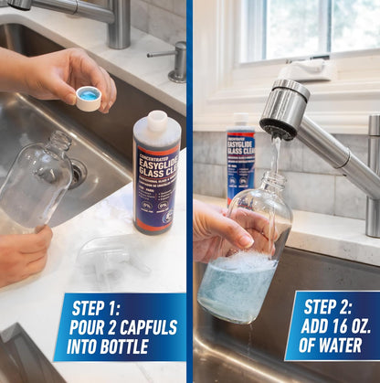 streak-free, no-foam, no-residue cleaning performance
