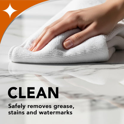 streak-free shine-enhancing formula that revives dull and faded stone surfaces