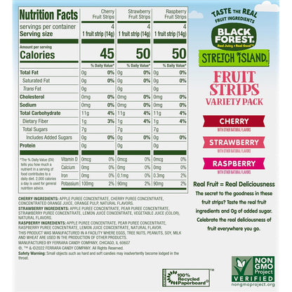 Stretch Island Fruit Strips – After-School Snack for Picky Eaters, Individually Wrapped 0.5 oz 48 Pack