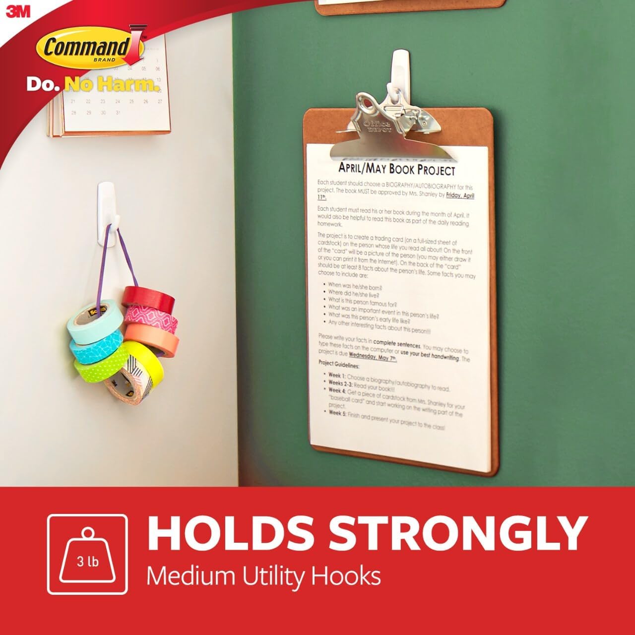 stretch-release removal technology that pulls straight down without surface damage