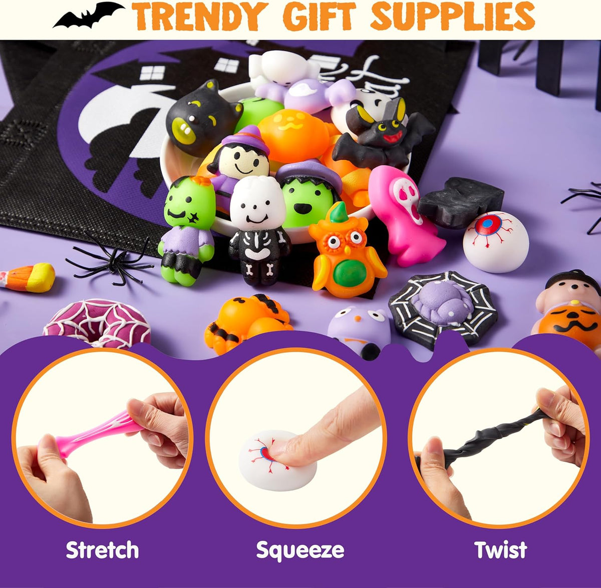 stretchy and silky surface texture designed for repeated squeezing