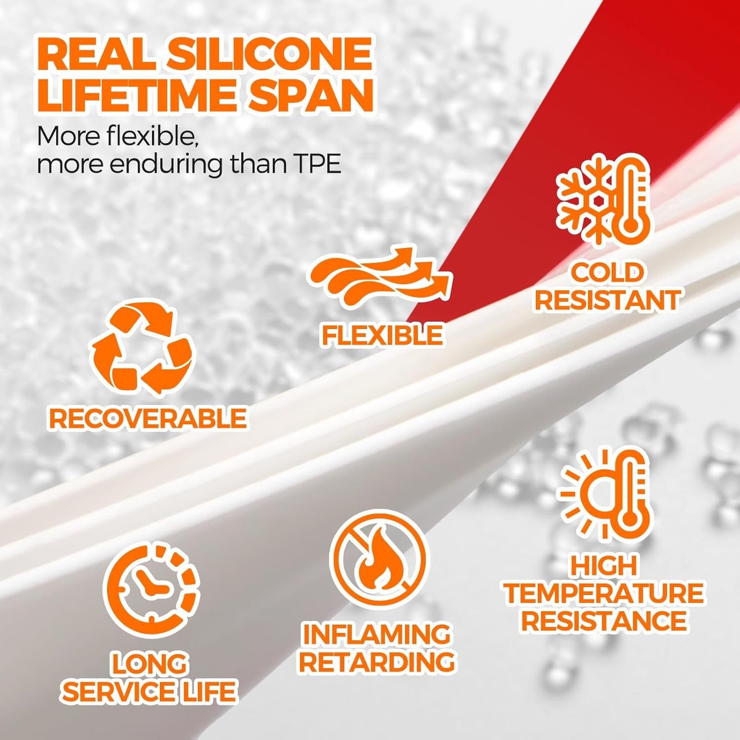 strong adhesive backing that maintains bond over time on smooth surfaces