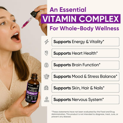 sublingual liquid drop format in a 2 fl oz bottle for rapid absorption