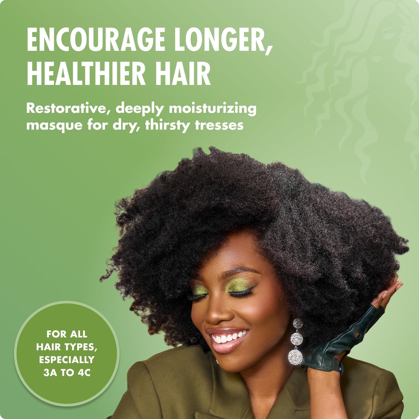 suitable for all hair types, with explicit formulation for 3a-4c, chemically-treated, braided, and weave hair