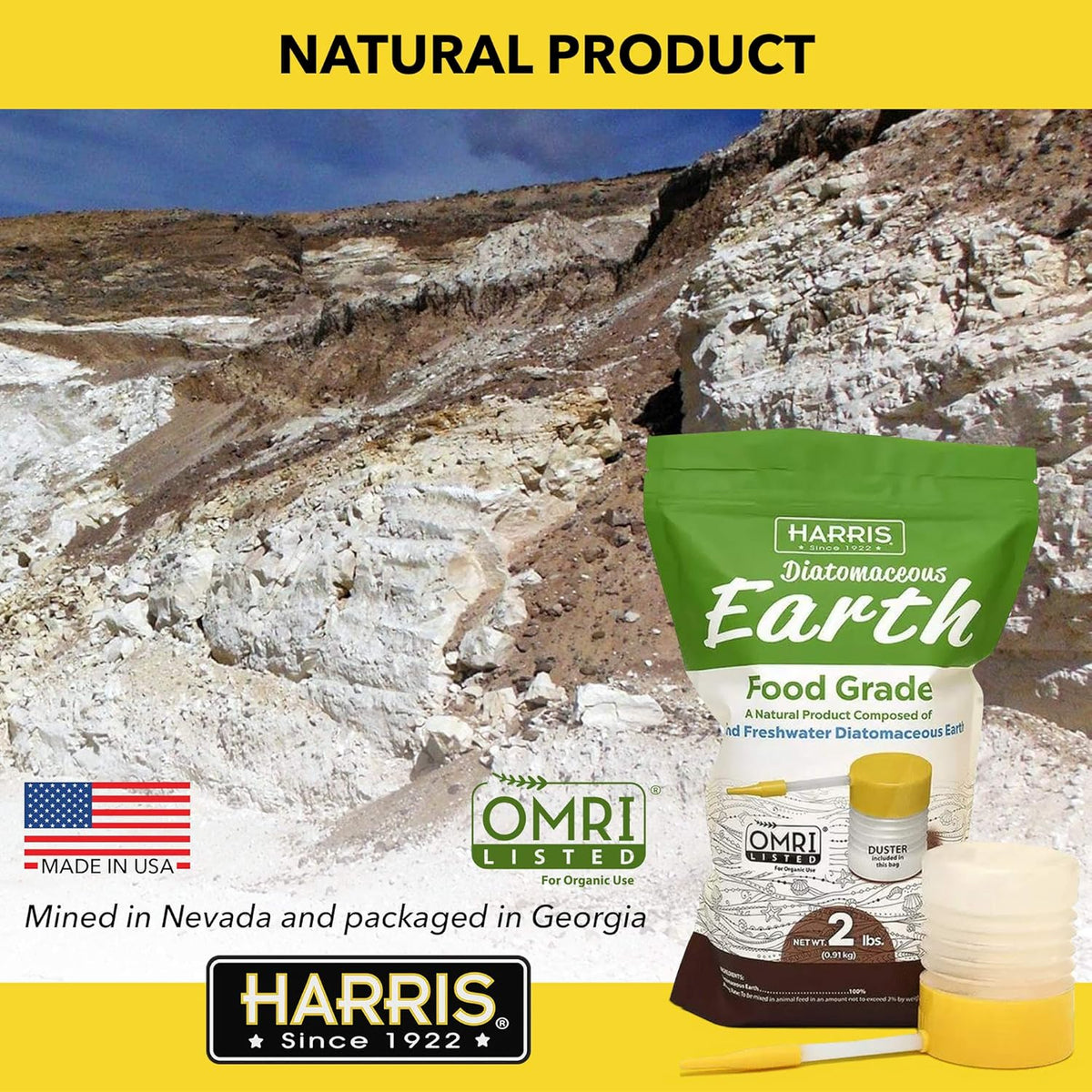 suitable for animal feed, insect/pest control, and gardening applications