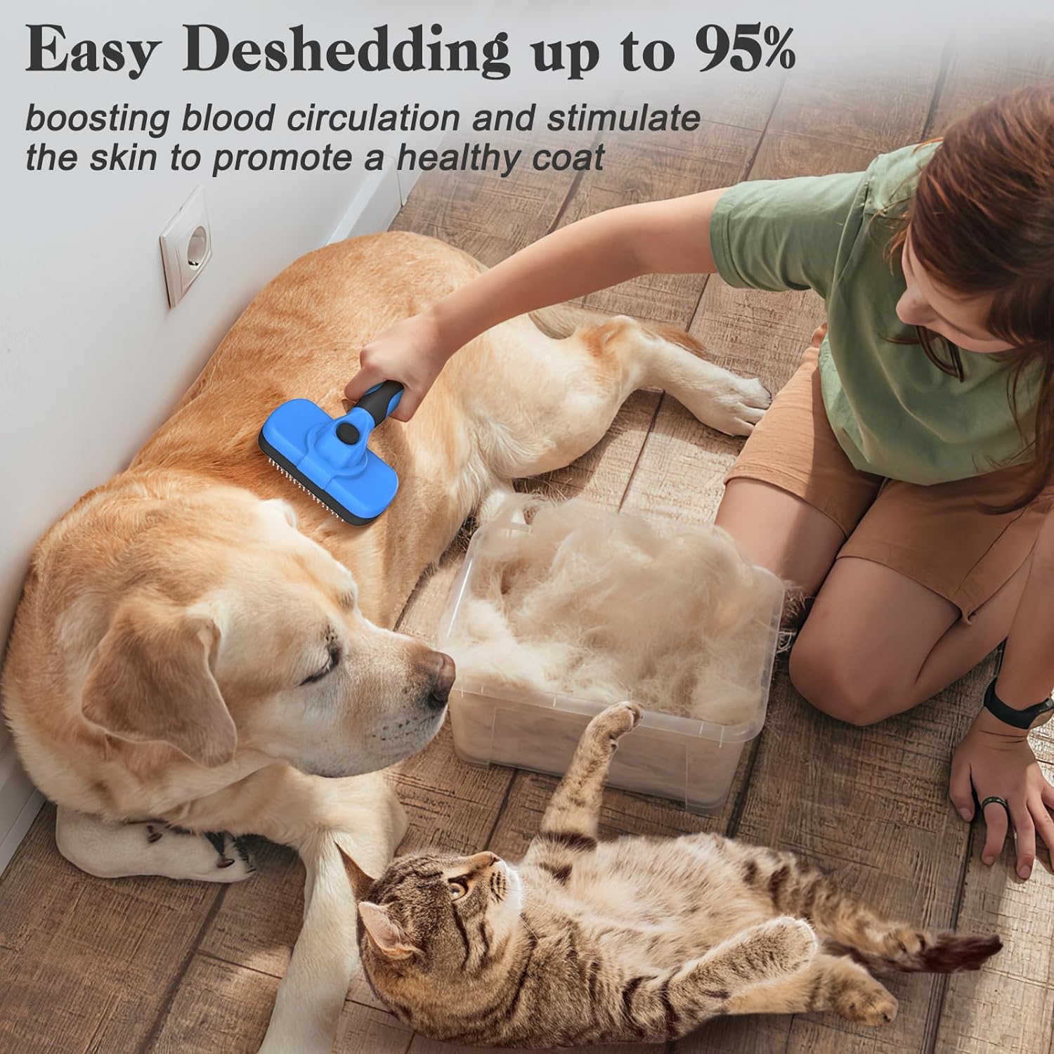 suitable for both long and short hair on dogs, cats, and small animals