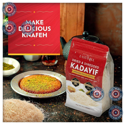 suitable for shaping and molding on knafeh plates due to its flexible loose form