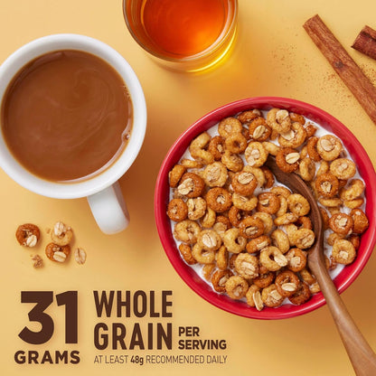 suitable for use as a dry snack, bowl cereal, or baking/snack-mix ingredient