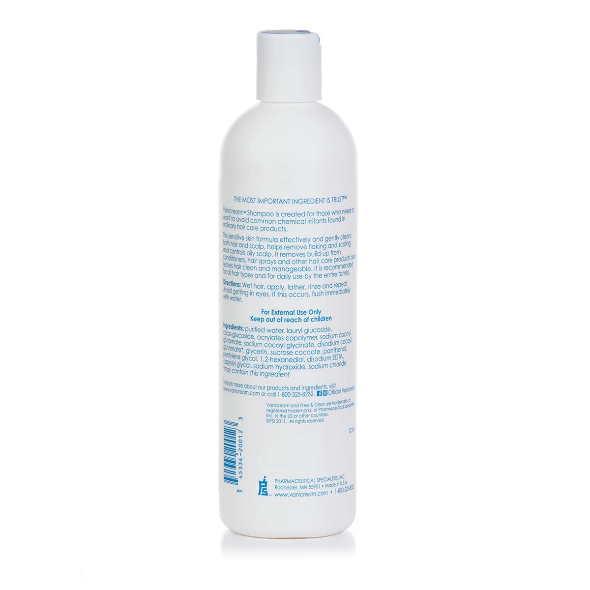 sulfate-free, betaine-free, gluten-free, and protein-free formulation