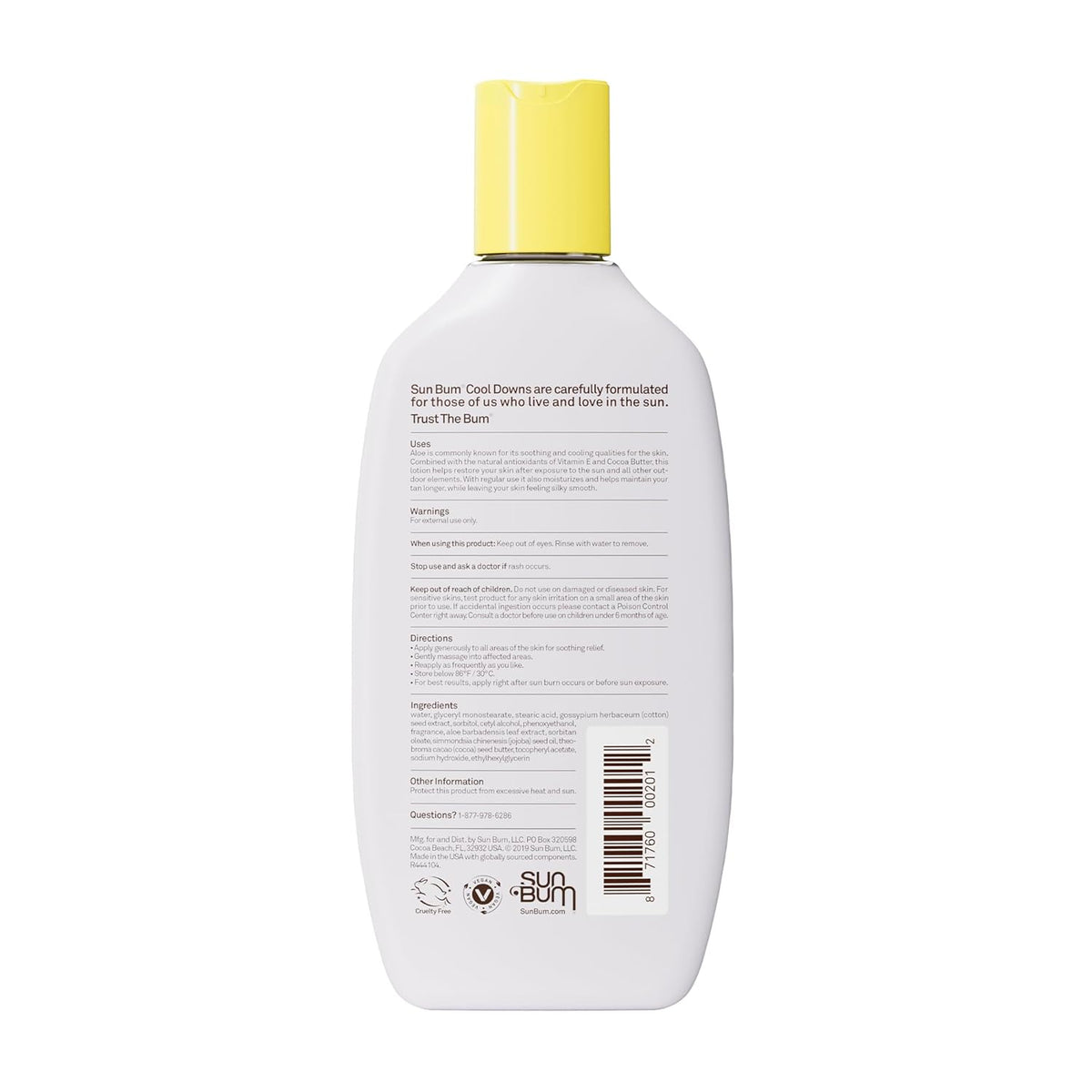 Sun Bum After-Sun Hydration Lotion – Calming Aloe Vera & Cocoa Butter for Sensitive Skin